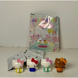 Sanrio Hello Kitty Summer Rainbow Top Toy Mini Figures Set of 4 Blind Bag 2023